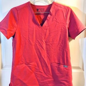 Pink Figs Casma Top (S) & Yola Pants (S) Scrub Set